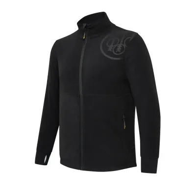 HP Logo Full Zip Fleece mikina - Black